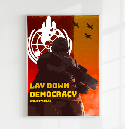 Helldivers 2┃For Democracy Poster